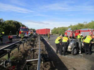 schwerer Verkehrsunfall A1 / 26.09.2018