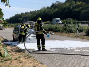 PKW-Brand A1 / 28.07.2019