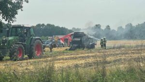 Brand Strohballenpresse / 24.07.2021