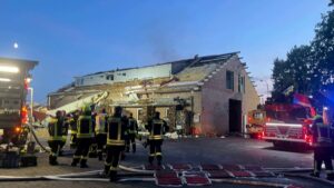 Feuer 4 – Werkstattbrand Steinfeld-Mühlen / 06.08.2022