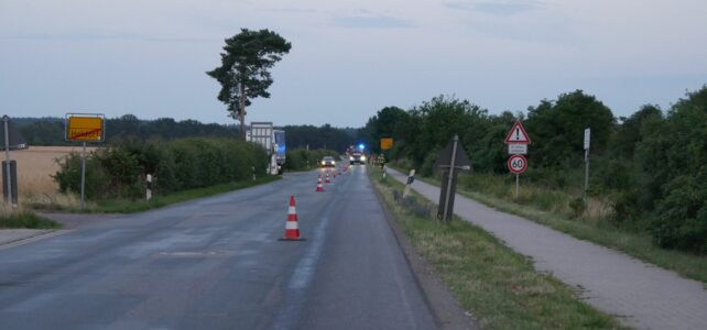 Verkehrsunfall durch Ölspur / 18.07.2023