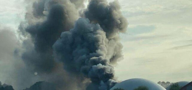 Brand einer Maschinenhalle / 16.08.2023