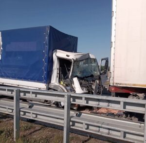 Verkehrsunfall & Böschungsbrand – A1 / 25.06.2024